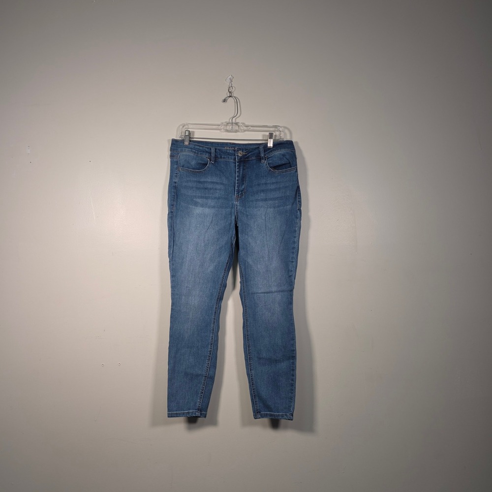 RUE21 Mid-Rise Jegging Women 14S Blue Denim Stretch Skinny Ankle Casual Jeans